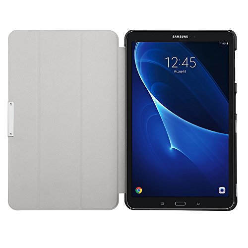 Simpeak Funda Compatible con Samsung Galaxy Tab A 10.1 (SM-T580 / T585), Carcasa Case Multi-Angulo Cubierta Folio con el Soporte Reposo Automatico de Despertador, Verde