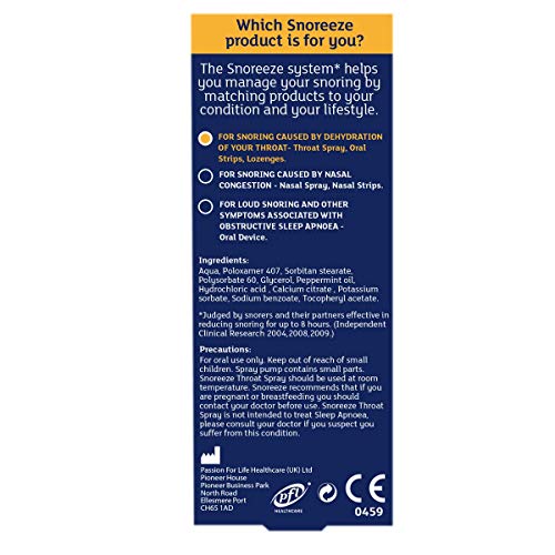 Snoreeze Throat Spray 23.5ml