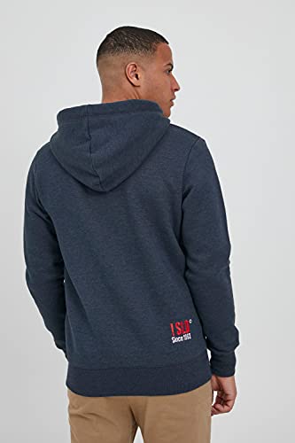!Solid BennZip Chaqueta Sudadera con Capucha Hoodie para Hombre con Capucha con Cremallera con Forro Polar Suave Al Tacto, tamaño:XL, Color:Insignia Blue Melange (8991)