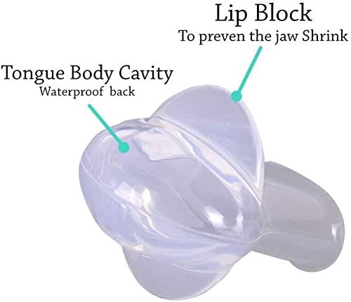 Solución avanzada para detener los ronquidos - Apnea del sueño de silicona para dejar de roncar - Dispositivo antirronquidos para estabilizar la lengua y ayudar al sueño - Retenedor de lengua par
