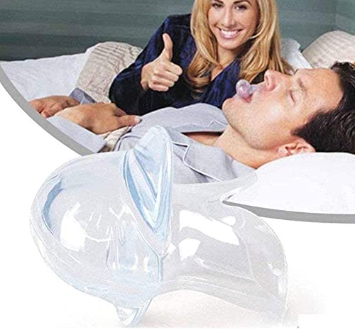 Solución avanzada para detener los ronquidos - Apnea del sueño de silicona para dejar de roncar - Dispositivo antirronquidos para estabilizar la lengua y ayudar al sueño - Retenedor de lengua par