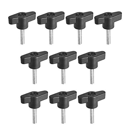 sourcing map Empuñadura de sujeción gripandles tornillo perillas empuñaduras m5 x 25mm rosca en forma de t 10pcs