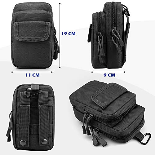 SPAHER Oxford Waistpacks Ejército Militar MOLLE Tactical Cintura Bumbag Bolsa de Viaje de cinturón de Viaje para Outdoor Deportes Camping Impermeable Camping Senderismo Cartera Dinero Celular Bolsa