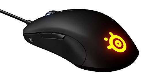 SteelSeries Sensei Ten - Ratón de Juego - Sensor Óptico TrueMove Pro de 18 000 CPI - Diseño Ambidiestro - 8 Botones Programables - Cableado - Negro