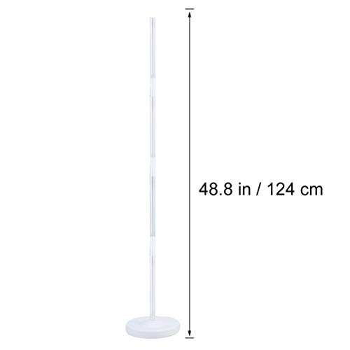 STOBOK - Soportes para columna de globos, con juego de 16 varillas para hacer un arco, con base y poste, para decoración de bodas, 4 unidades