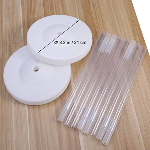 STOBOK - Soportes para columna de globos, con juego de 16 varillas para hacer un arco, con base y poste, para decoración de bodas, 4 unidades