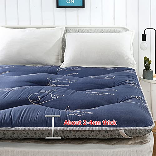 Tapete De Tatami Suave Para Dormir, Colchón De Futón Plegable, Colchón Portátil Para Dormitorios/Habitaciones De Alquiler, Ara Dormir Almohadilla Japonesa Para El Piso,C,120x200 cm