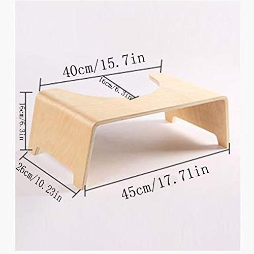 Tauzveok Un Paso De Heces Inodoro Portátil Heces Descansar Fisiológica Sanitarios Escabel De Madera De Deslizamiento del Asiento De Una Silla,Blanco