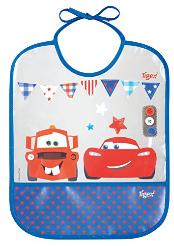 Tigex Eva - Babero con diseño Cars, color transparente