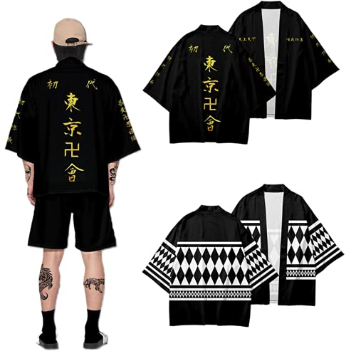 To-kyo Reven-gers Cosplay capa Anime Hanagaki Takemichi K-en Ryuguji Haori Kimono Cardigan Draken Mikey Cosplay Disfraz prendas de vestir