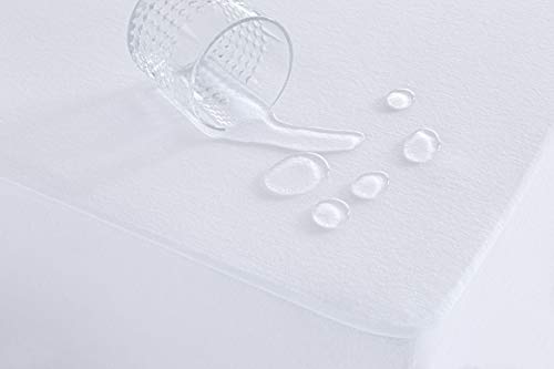 Todocama – Protector de colchón Impermeable, cubrecolchón, sábana Bajera Protectora Impermeable, Ajustable, hipoalergénica. (Todas Las Medidas Disponibles). (Cama 90 x 190/200 cm)