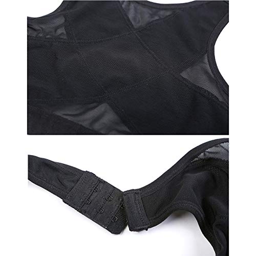 TOPCL Sujetador corrector de postura, para mujer, inalámbrico, soporte de espalda levantar, sujetador de yoga, ropa interior, cómoda correa chaleco, negro, Small