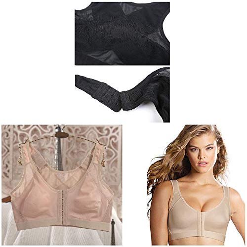 TOPCL Sujetador corrector de postura, para mujer, inalámbrico, soporte de espalda levantar, sujetador de yoga, ropa interior, cómoda correa chaleco, negro, Small
