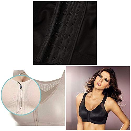 TOPCL Sujetador corrector de postura, para mujer, inalámbrico, soporte de espalda levantar, sujetador de yoga, ropa interior, cómoda correa chaleco, negro, Small