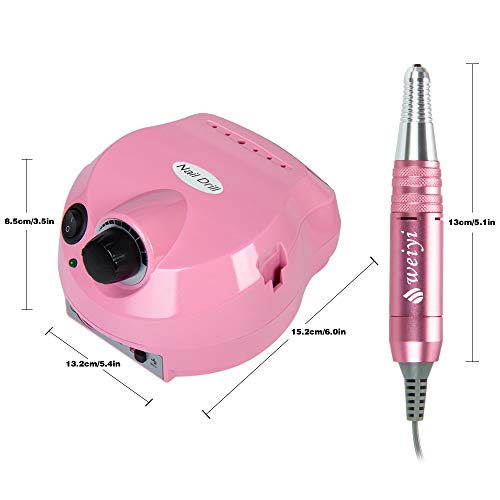 Torno para Uñas Profesional Eléctrica Taladro Máquina Rosado