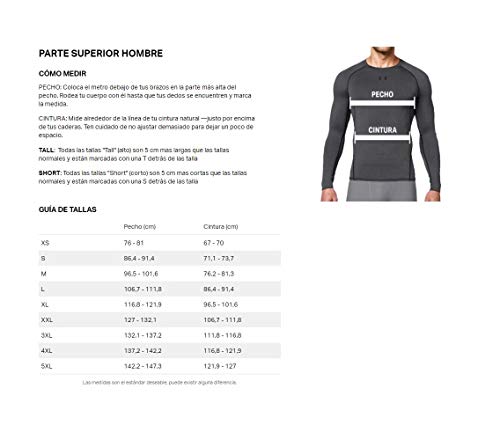Under Armour TAC Crew Base Camiseta, Hombre, Negro (Black/Black 001), XL