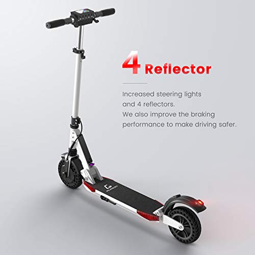 urbetter Patinete Eléctrico Scooter Plegable E-Scooter Batería 350W Juventud Adultos,Neumático a Prueba de explosiones Honeycomb 30Km - S1 Pro (B Blanco)