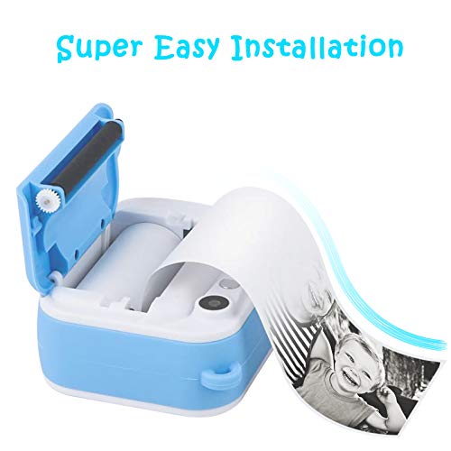 Ushining 5 rollos de papel de impresión para cámara infantil, impresión instantánea, papel térmico, recambio para cámara infantil (longitud: 23,95 pies y anchura: 2,28 pulgadas)