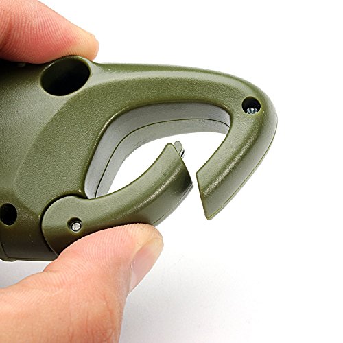 VADIV Linterna LED Solar Flashlight Alta Potencia Militar Linterna de Mano Luces de Emergencia para Camping, Montañismo, Ciclismo - Verde