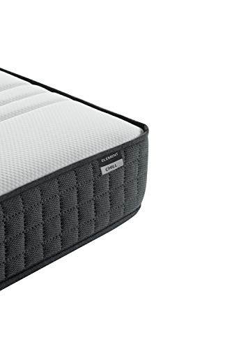 Veggie Mattress Element Colchón, Espuma, Blanco, Gris Oscuro, 135x190cm