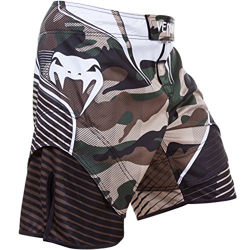 VENUM Camo Hero Pantalones Cortos de Entrenamiento, Hombre, Verde/marrón, XS