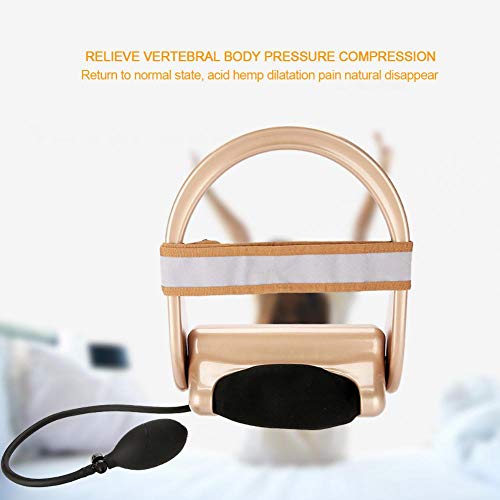 Vértebra cervical del cuello, Vertebra Cervical Spine, Instrumento de la tracción de la postura de la espina dorsal del Cuello Masajeador Alivio del Dolor Cuidado de la Salud