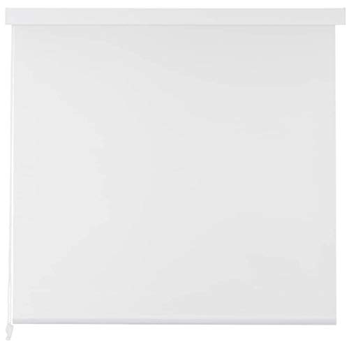 vidaXL Persiana Enrollable Ducha 80x240 cm Blanco Cortina Baño Bañera Regadera