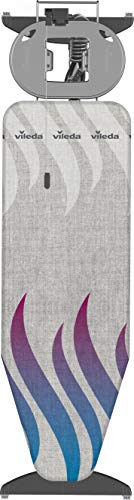 Vileda 159255 Total Reflect Plus - Tabla de planchar grande, altura regulable 74 - 97 cm, con funda metálica para planchado más rápido, medidas: 130 x 44 cm, Colores surtidos