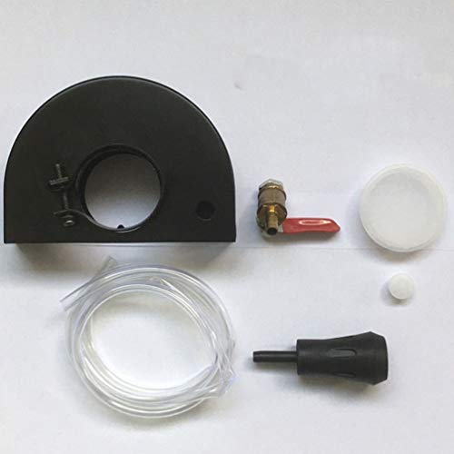 VILLCASE Cubierta de Amoladora Angular de Metal Protector de Protección de Amoladora Angular a Prueba de Polvo para Herramienta de Amoladora Joyería Diy Reparación (Negro Blanco)