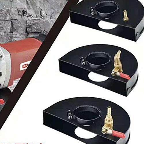VILLCASE Cubierta de Amoladora Angular de Metal Protector de Protección de Amoladora Angular a Prueba de Polvo para Herramienta de Amoladora Joyería Diy Reparación (Negro Blanco)