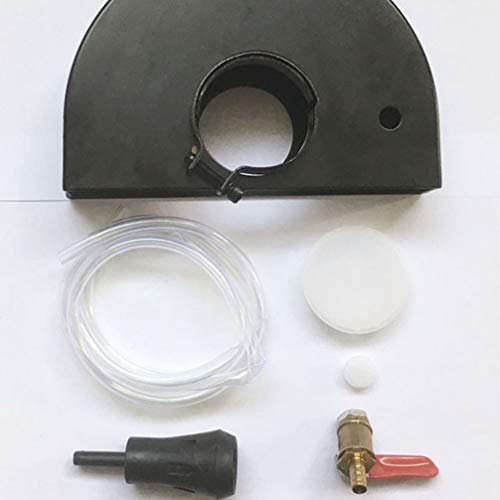 VILLCASE Cubierta de Amoladora Angular de Metal Protector de Protección de Amoladora Angular a Prueba de Polvo para Herramienta de Amoladora Joyería Diy Reparación (Negro Blanco)