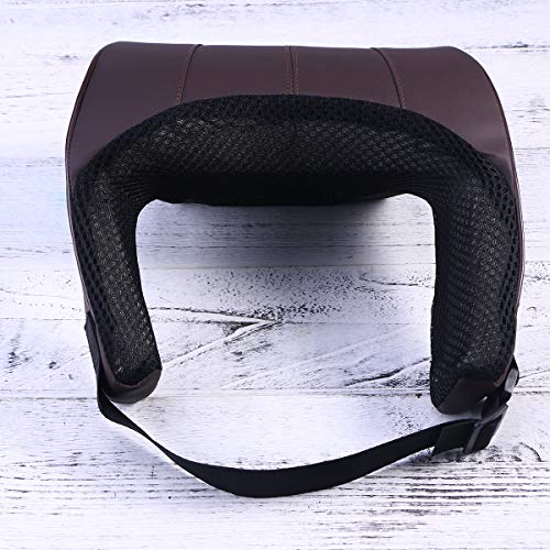 vosarea almohada automático reposacabezas de cojín de sujetador de cuello de almohada de cuello de coche de espuma de memoria (café)