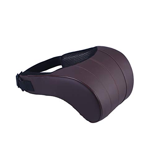 vosarea almohada automático reposacabezas de cojín de sujetador de cuello de almohada de cuello de coche de espuma de memoria (café)