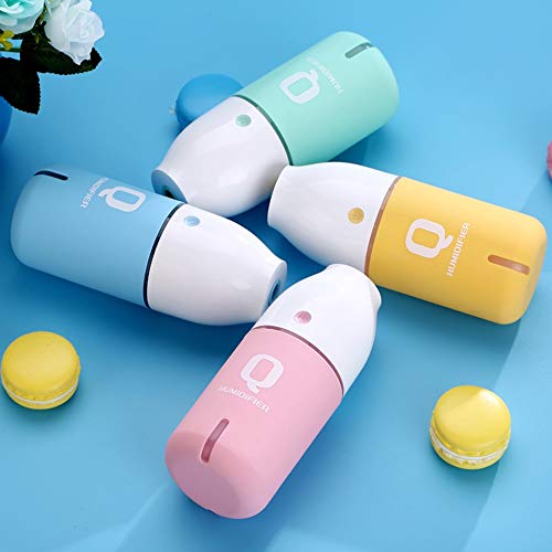 W/a/n/g 150ml Humidificador Ultrasónico del Aroma Difusor Essentiel USB Humidificador De Vapor Frío Maker For Nebulizador USB Inicio Alquiler (Color : Pink)