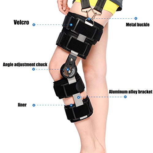 WANGXN Hiperextensión De Soporte De Rodilla,Black,Left