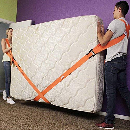 Warmiehomy Correa de Elevación y Lifting, Arnés para Movimiento y Levantamiento para 2 Personas, Correa de móviles Transporte Cinturón de Muebles (2 Correas de Hombro + 2 Correas de muñeca)