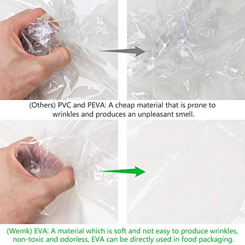 Wemk Protector de Lluvia para Silla de Paseo, Cubierta de Lluvia para Cochecitos, con 3 Ventanas de Ventilación, Burbuja de Lluvia de Material de EVA - Tamaño Mediano