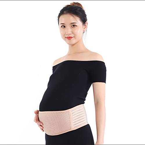 WILLQ Banda de Maternidad/Banda de Apoyo para el Embarazo, Banda de Maternidad para el Vientre, arnés de Embarazo, Malla Ligera Transpirable,Flesh,One Size