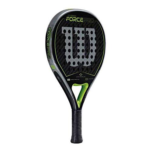 Wilson Carbon Force Pro Raqueta de Pádel, Unisex Adulto, Negro/Verde, Talla Única