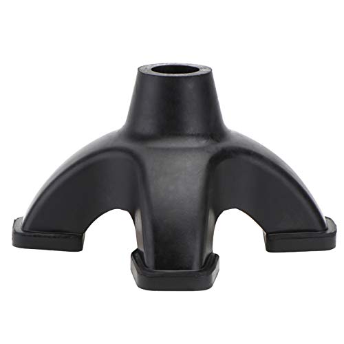 Winomo - Bastón de goma de soporte para cuatropiernas de 19 mm Ferrules Pad de caña de pescar (negro)