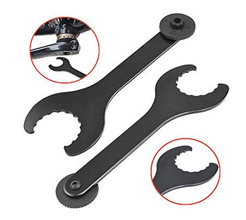 Wisfor Llave de Eje de pedalier para Bicicleta de montaña, Herramienta de instalación para pedalier Shimano Hollowtech II