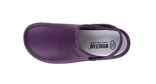 Work Team Zueco EVA Unisex. Ultraligero, ergonómico. Anatómico, con Cámara ortopédica, Suave para los pies. Hombre Morado 40/41