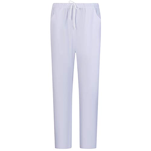 Workwear Tucano - Conjuntos Uniformes Sanitarios Blanco Unisex - Uniformes MÉDICOS Casaca Y PANTALÓN Sanitarios Ref.6801-6802 - L, Blanco