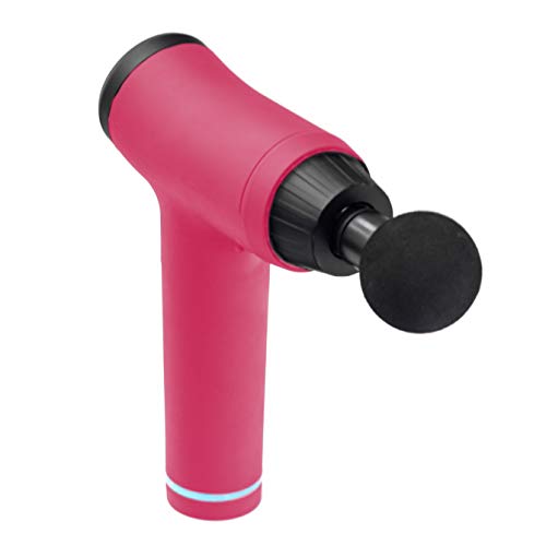 Woxter Fit Gun Pink Pistola de Masaje Muscular Massage Gun con Batería de Litio y 6 Cabezales Intercambiables, Masajeador de Mano para deportistas, Estimulación Muscular, Alivio del Dolor Muscular