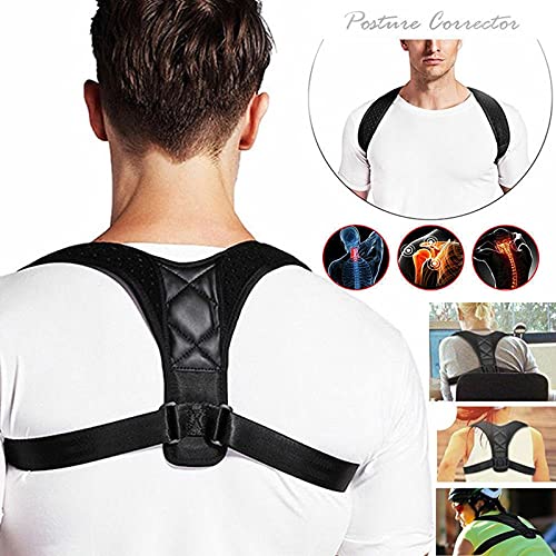 WUYUESUN Mujeres de Espalda de Las Mujeres Corrector de Postura Soporte de Correa Ajustable Invisible enderezadora de clavícula Superior (Size : M Adjustable)