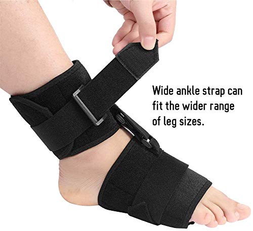 Wxnnx Soft AFO Foot-up - Ortesis ortopédica para caída del pie - Compresión Acolchada y cómoda para Mejorar la Marcha al Caminar, previene calambres, esguinces de Tobillo
