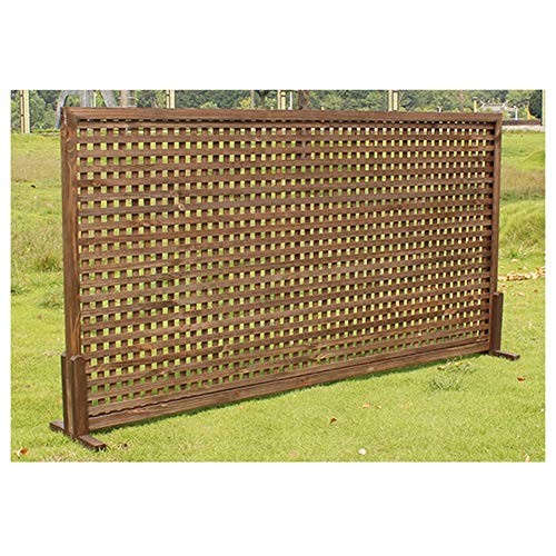 WXQIANG Cerca del jardín Biombo de Madera Parra Flower Stand piquete de esgrima, 3 Colores, 6 tamaños (Color : Orange, Size : 120X60CM)
