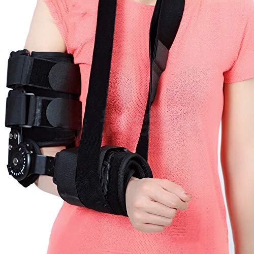 WY-Elbow Bisagras Cabestrillo Brazo - Férula para inmovilizador del Codo - Apoyo para el Codo para la tendinitis, Alivio para el Dolor del Codo - para Hombres, Mujeres