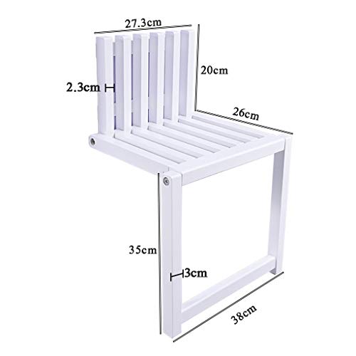 XDD Banco de Entrada Montado En La Pared Banco de Zapatos de Madera Plegable Capacidad de Carga 150 Kg Asiento de Ducha Diseño Hueco Creativo para Pasillo Baño Sala de Estar