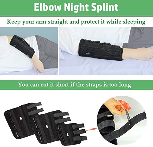 XSBBY Férula para Codo Férula para Túnel Cubital Férula para Nervio Cubital Férula para Codo Nocturno Férula para Inmovilización De Codo Tendinitis Apoyabrazos Férula Estabilizadora para Adultos